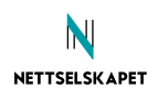 Nettselskapet logo sort turkis